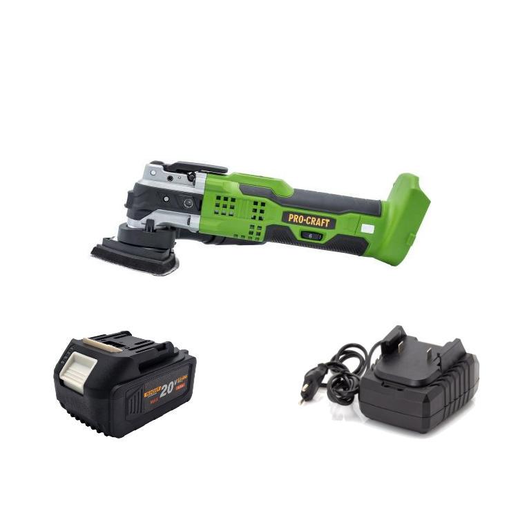 Реноватор Procraft PMT20 акумуляторний з акумулятором 4 А/г та зарядним пристроєм