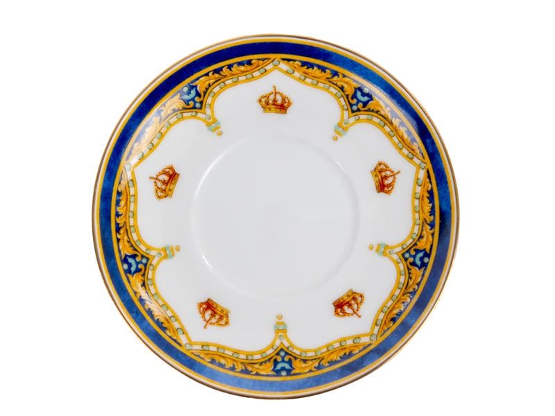 Набір кавових чашок порцелянових з блюдцем на 2 персони Lefard Геральдика 80 мл 925-079 - фото 3