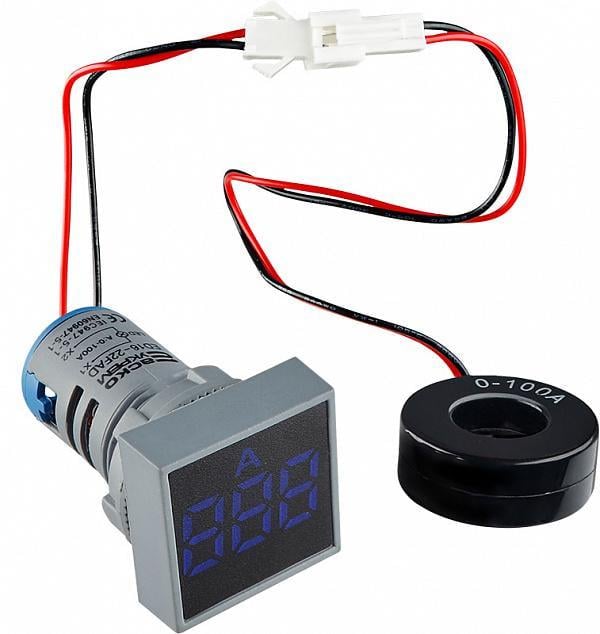 Амперметр цифровой АСКО-Укрем ED16-22FAD 0-100A квадратный Синий (A0190010041) Амперметр цифровой АСКО-Укрем ED16-22FAD 0-100A квадратный Синий (A0190010041)