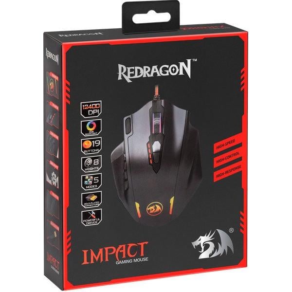 Мышь Redragon Impact Black (78322) - фото 8