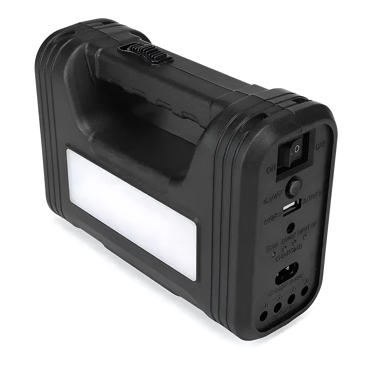 Прожектор с солнечной зарядной станцией и повербанк 3в1 Черный (4d3b262a)