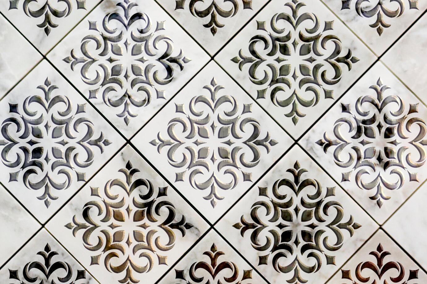 Трафарет для декора стен DFA Квадратный орнамент для декоративной штукатурки и краски 0,3-1 мм (K00120)