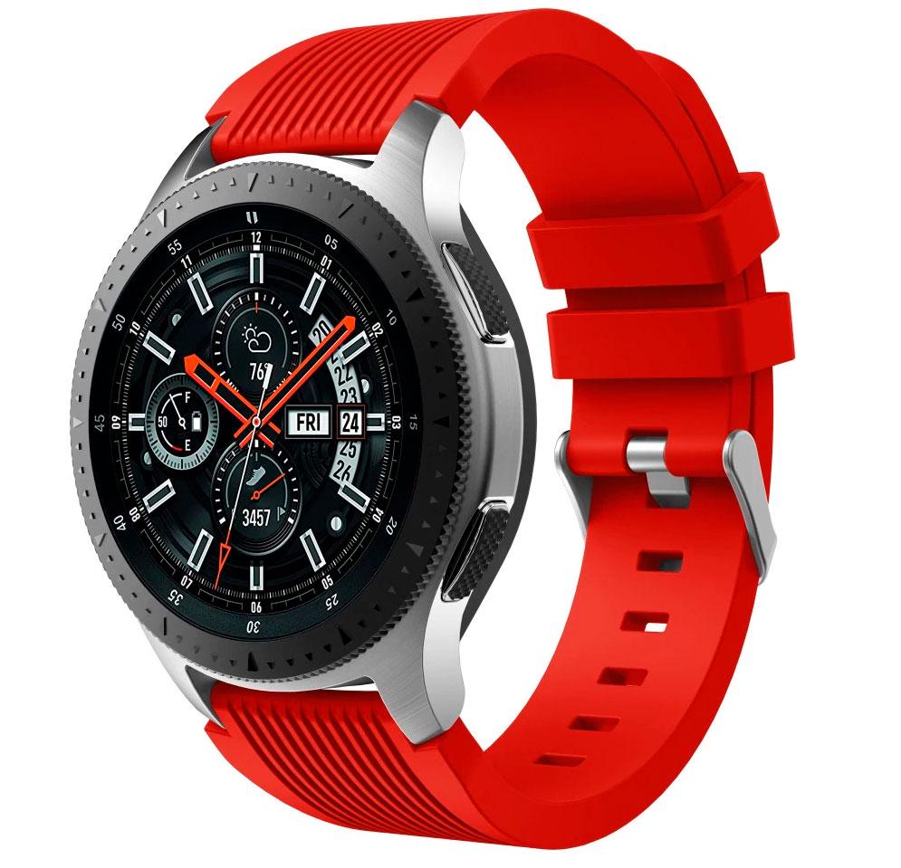 Силиконовый ремешок Watchbands Galaxy для Samsung Galaxy Watch 46 мм Красный (WB001GALAXYRED46) - фото 2