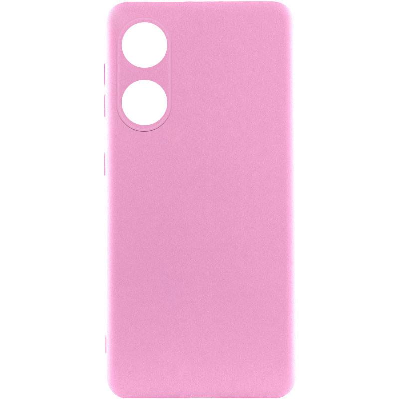 Противоударный чехол Silicone Cover Lakshmi Full Camera (AAA) для Oppo A78 4G Розовый / Light pink