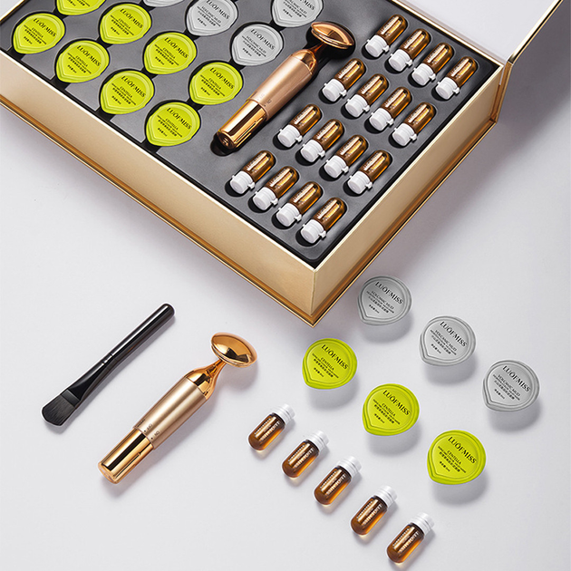 Подарунковий набір для комплексного догляду за шкірою обличчя Luofmiss Hydration And Tenderness 33 Piece Set (030902) - фото 2 Подарунковий набір для комплексного догляду за шкірою обличчя Luofmiss Hydration And Tenderness 33 Piece Set (030902) - фото 2