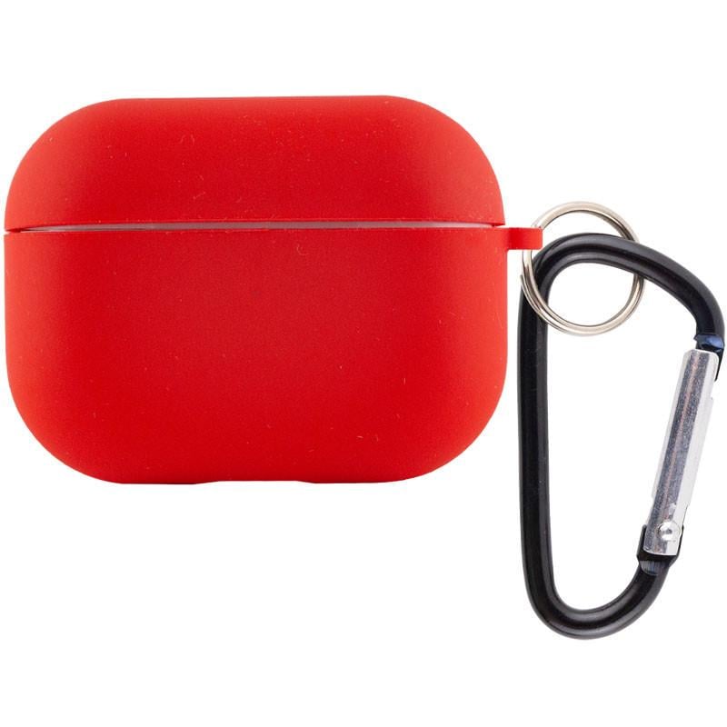 Футляр силіконовий Epik для навушників Airpods Pro з мікрофіброю Червоний/Red (00000039443_6)