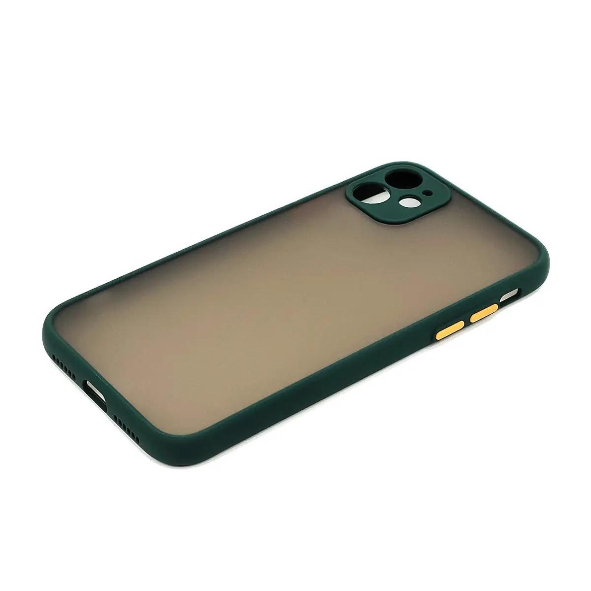 Силиконовый Чехол Накладка Avenger Totu Series Separate Camera Для iPhone 11 Dark Green Силиконовый Чехол Накладка Avenger Totu Series Separate Camera Для iPhone 11 Dark Green