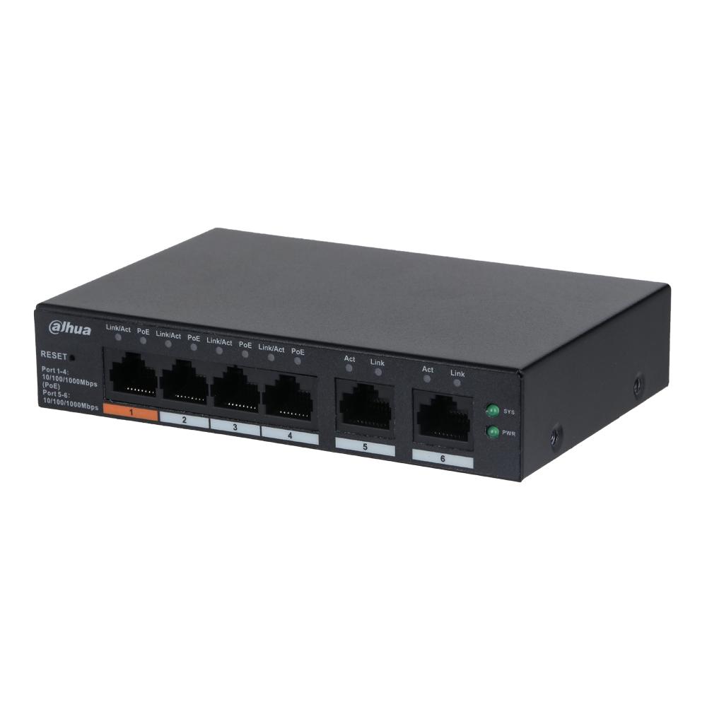Коммутатор Dahua 4-портовый управляемый PoE DH-CS4006-4GT-60 - фото 2 Коммутатор Dahua 4-портовый управляемый PoE DH-CS4006-4GT-60 - фото 2