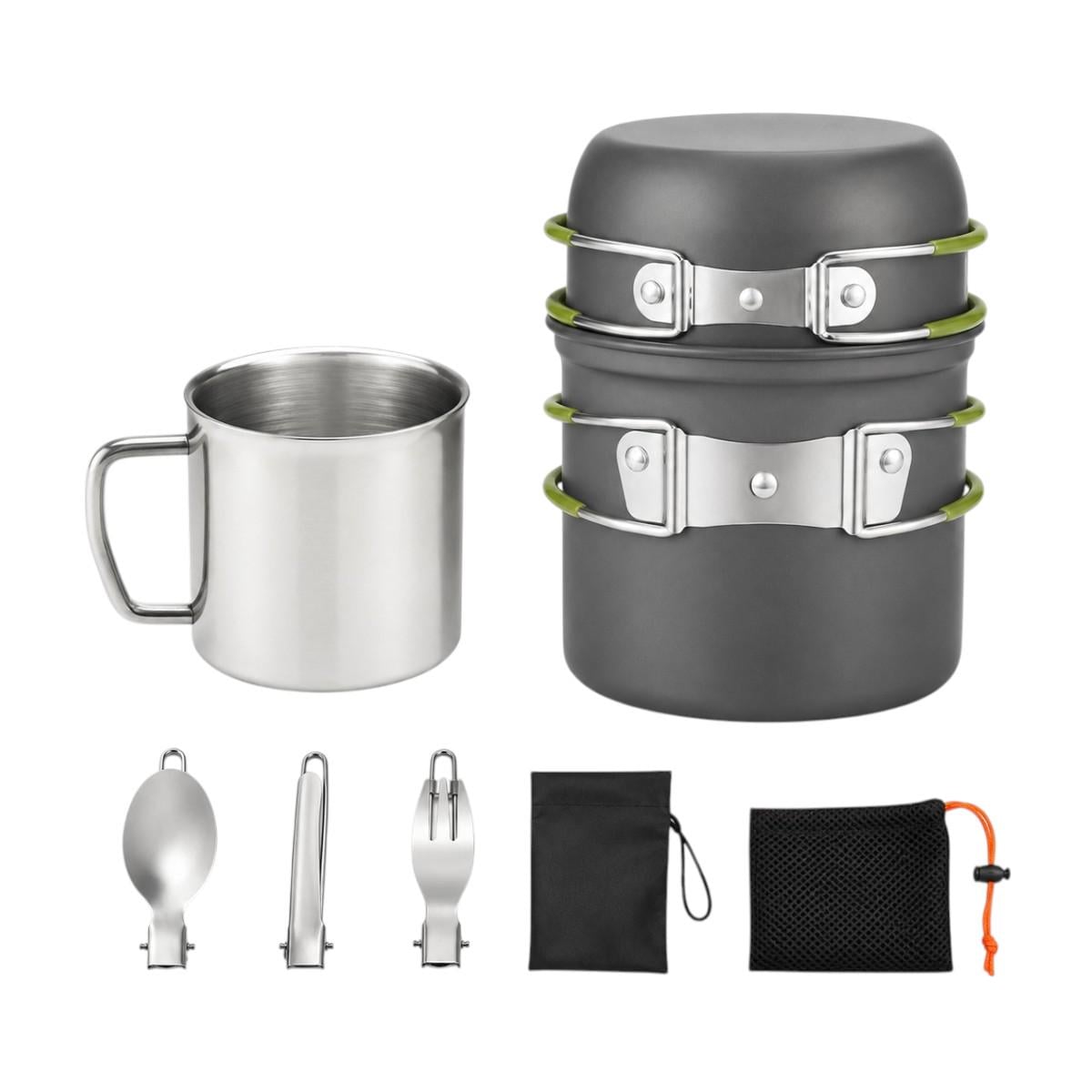 Набор туристической посуды COOKING SET 8 предметов для кемпинга и походов