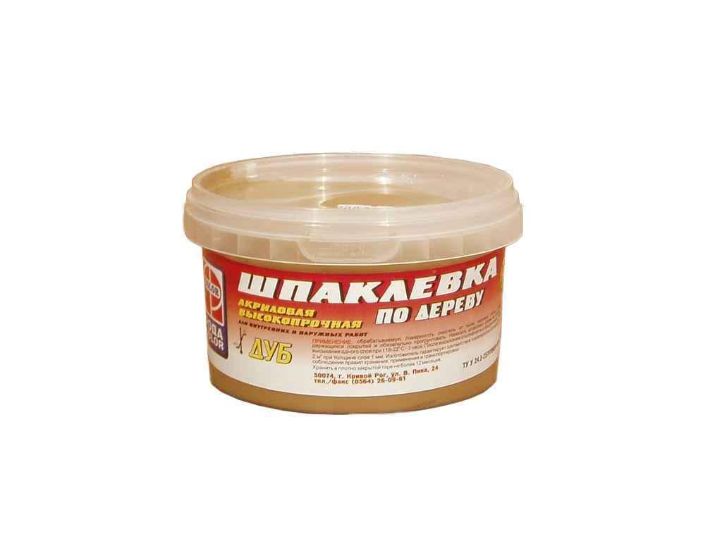 Шпаклевка Родаcolor по дереву колерованная Дуб 0,5 кг (07675)