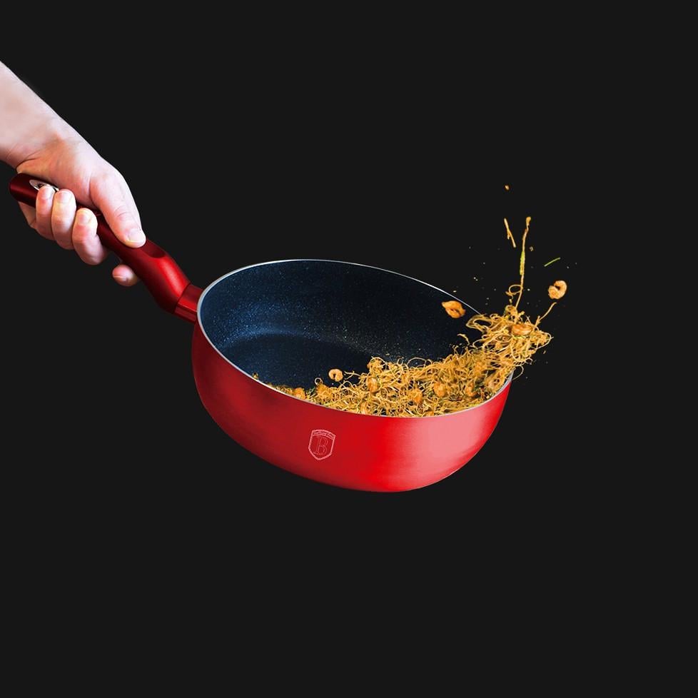 Сковорода-флип с индукционным турбо-дном 28x28x4,1 см Aqvamarine (1854-BH) - фото 4