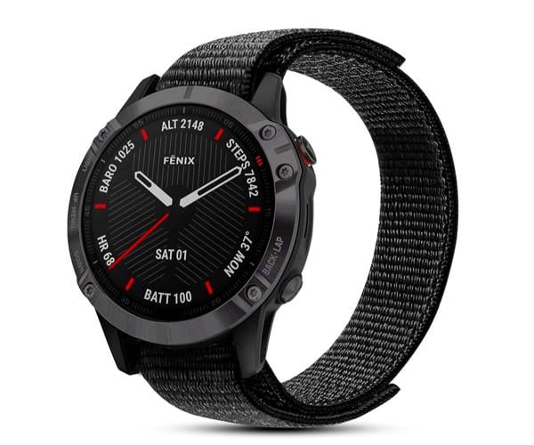Ремінець Epik Nylon для смарт-годинників Garmin Instinct E 40 мм/Descent Mk3 43 мм/Mki 43 мм 20 мм Чорний