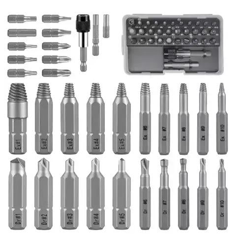 Набір біт екстракторів для вилучення пошкоджених болтів/шурупів 33 шт. (4000336607290) - фото 8 Набір біт екстракторів для вилучення пошкоджених болтів/шурупів 33 шт. (4000336607290) - фото 8