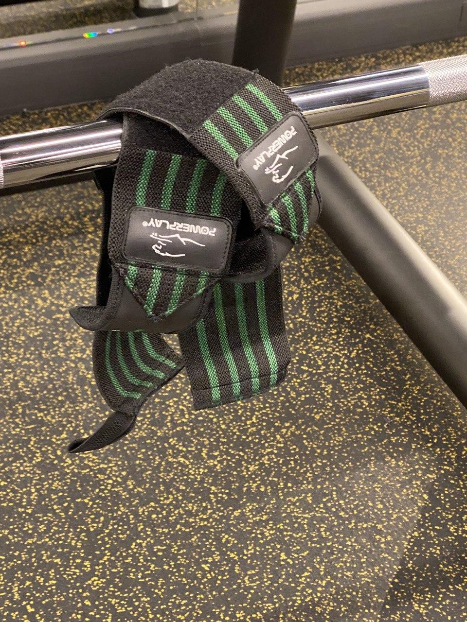 Бинти кистьові PowerPlay 3081 Чорно-Зелений (A-012425) - фото 10