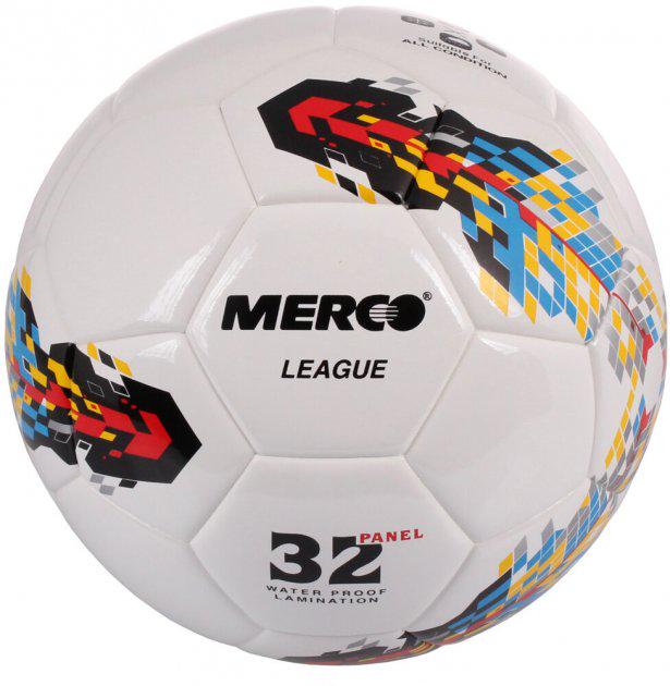 М'яч футбольний Merco League soccer ball р. 5 Білий (ID36940)