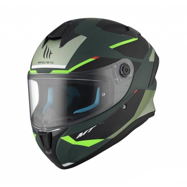 Мотошолом MT HELMETS Targo S KAY C6 L Black/Green (32176) - фото 1