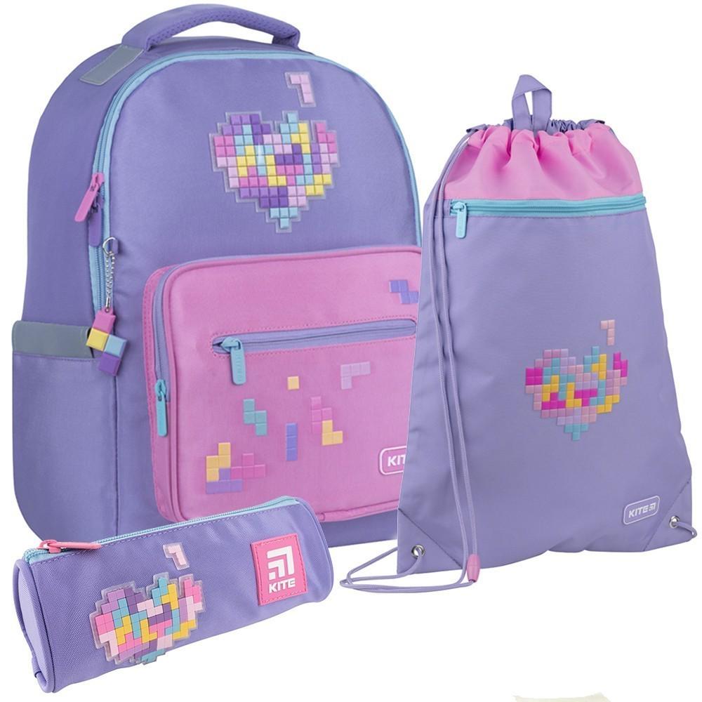Школьный набор KITE Tetris рюкзак/пенал/сумка для обуви (SET_K22-770M-2)