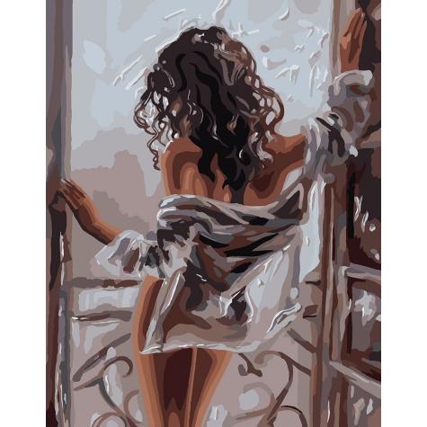 Картина по номерам Идейка Женская красота 40х50 см (КНО4602-mt)