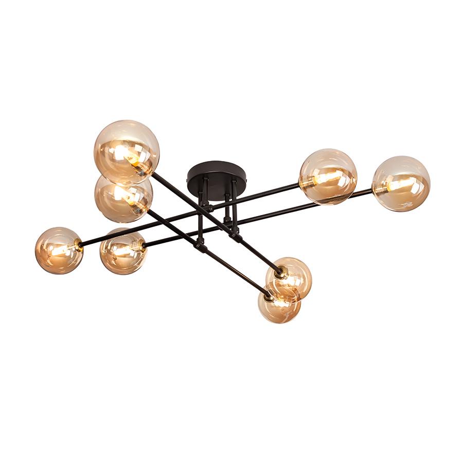 Люстра 752X100F-8 BK/BR Чорний/Коричневий - фото 2 Люстра 752X100F-8 BK/BR Чорний/Коричневий - фото 2