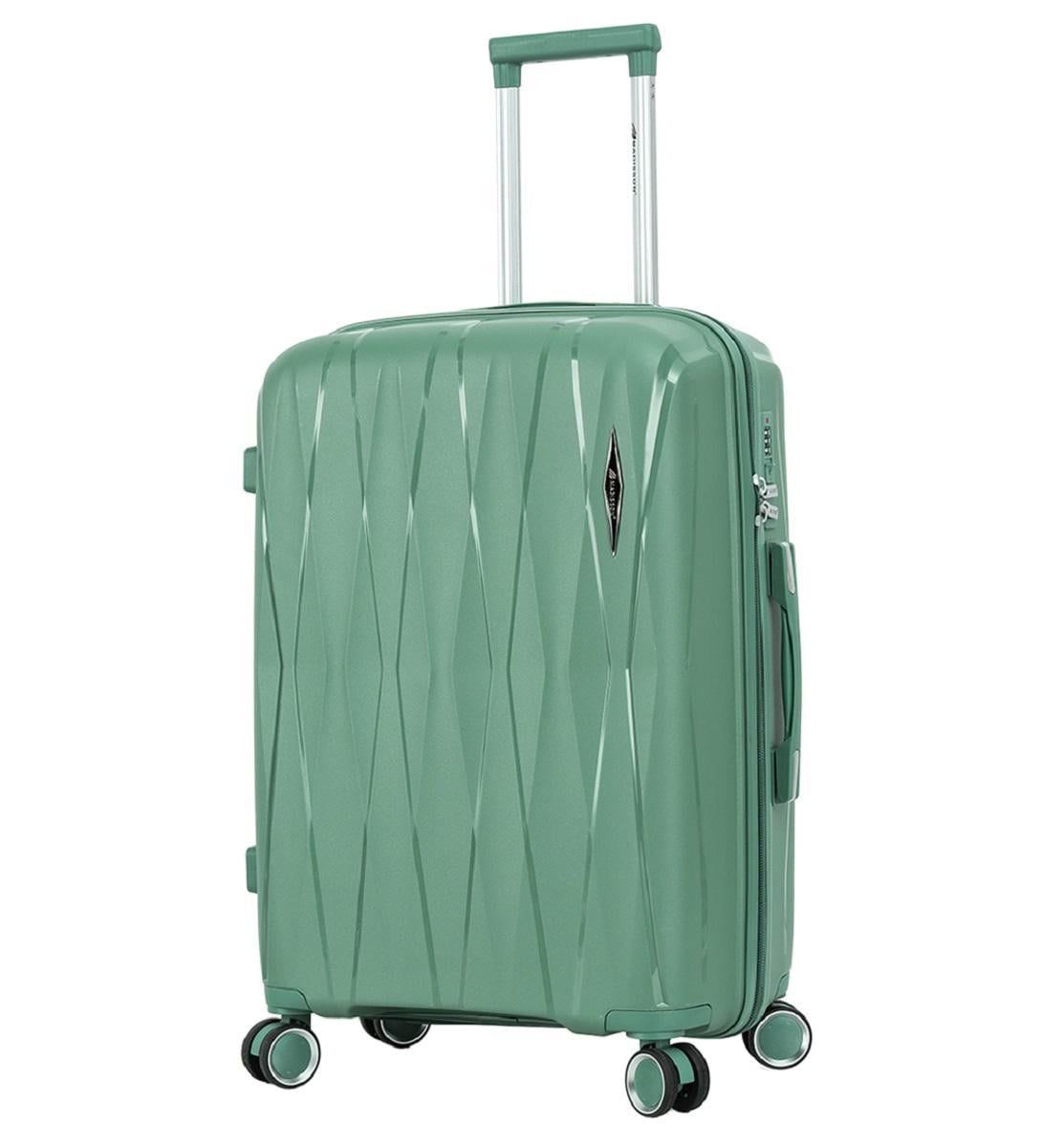Чемодан MADISSON 51103 полипропиленовый средний Зеленый (Mp00193)