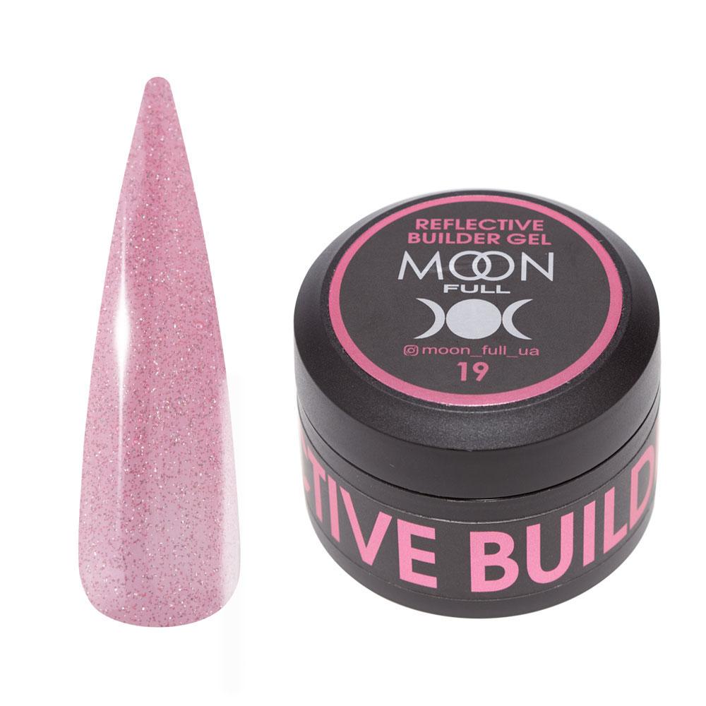 Гель для наращивания световозвращающий Moon Full Reflective Builder Gel №19 30 мл