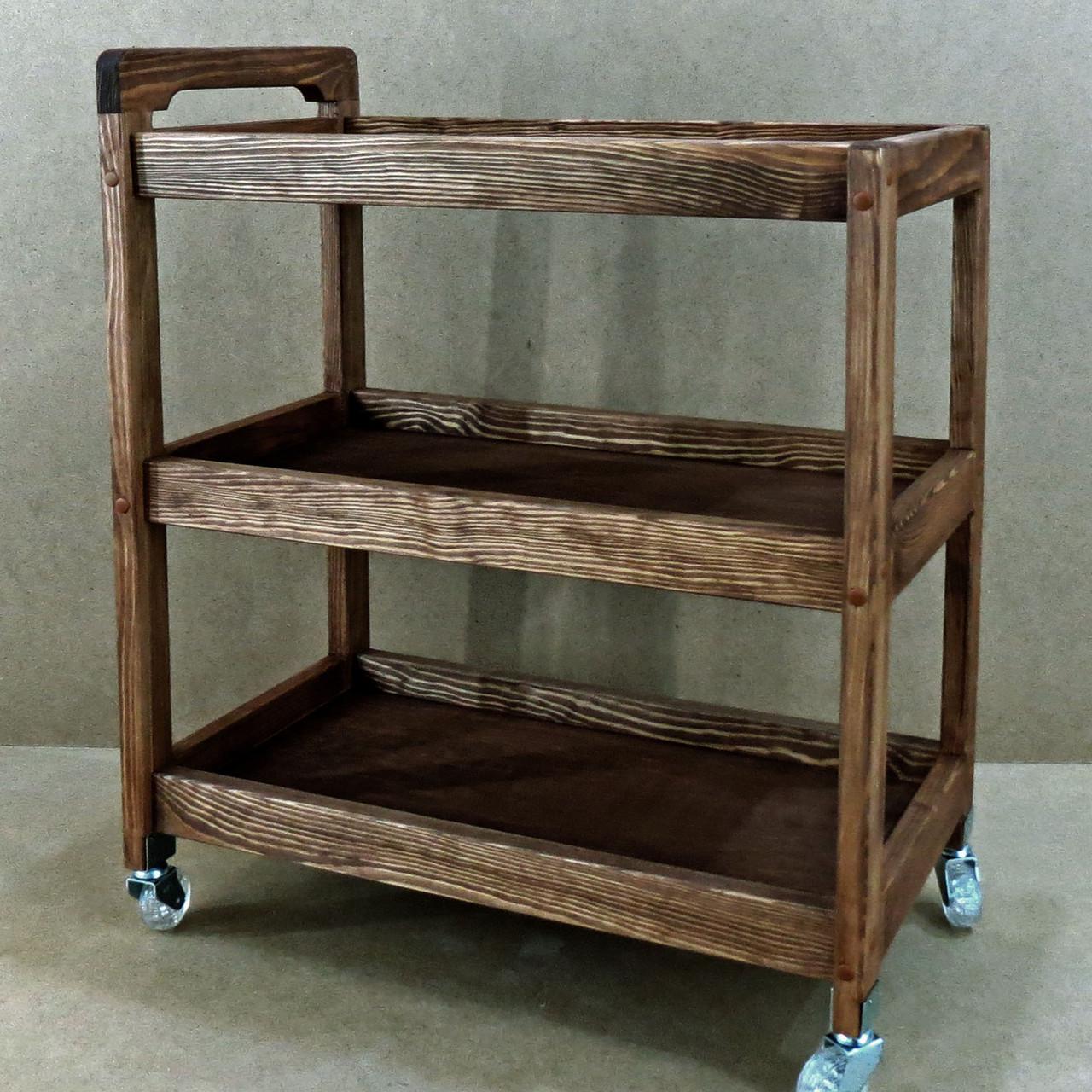 Столик сервірувальний з дерева Фредерісія Капучино (ЭТК-001009)