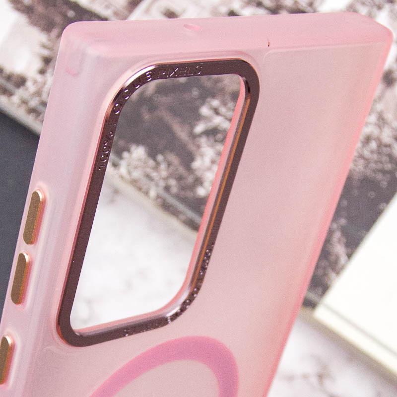 Противоударный Чехол TPU Lyon frosted with MagSafe для Samsung Galaxy S22 Ultra Pink - фото 6