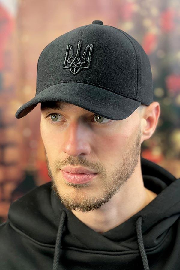 Бейсболка мужская Braxton Тризуб зимняя Черный (2376173701)