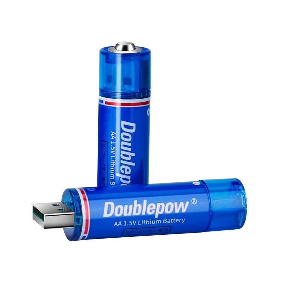 Акумулятор Doublepow USB AA 1500mwh 1.5v Lithium Ion Li-Ion 4 шт. (51918) - фото 3