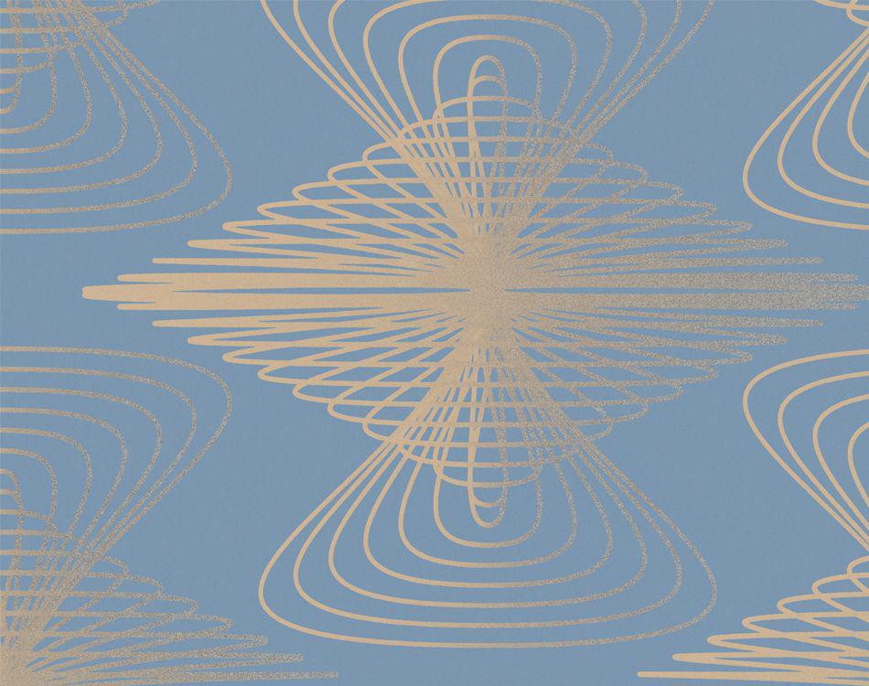 Обои флизелиновые Marburg Синий (55028)