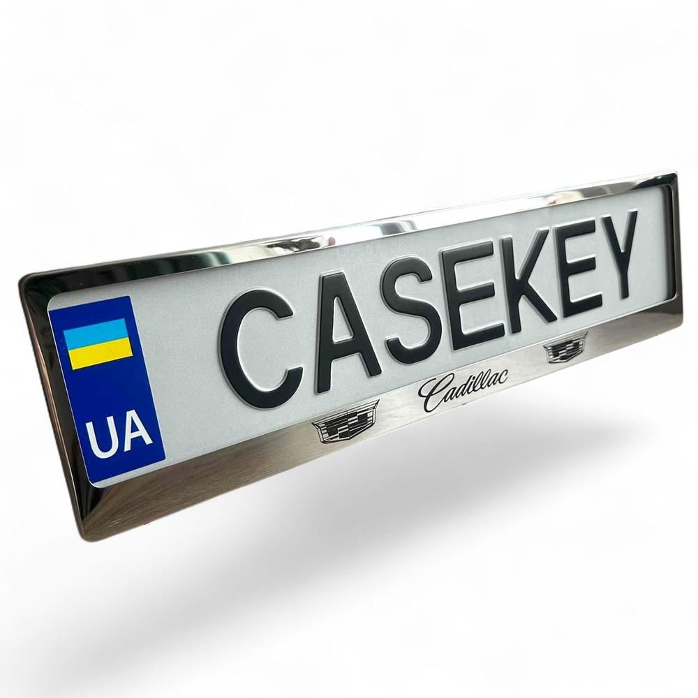 Авторамка метеллическая с гравировкой Cadillac (cdramkaza1)