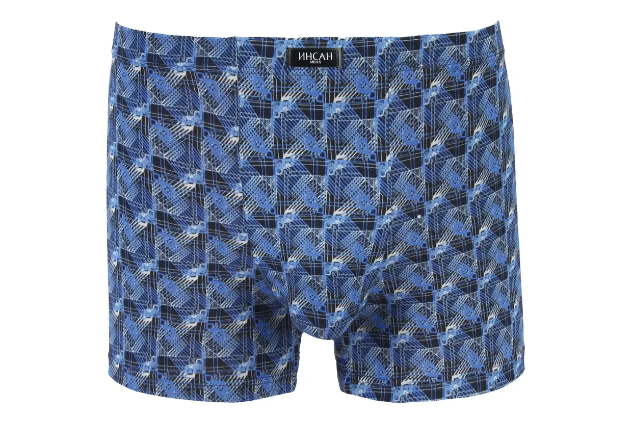 Чоловічі боксери Батал стрейчові Indena Insung 5XL 2 шт. Синій (INS-18620)