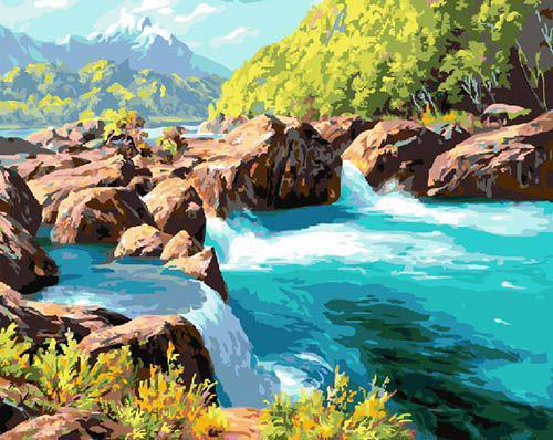 Картина по номерам Brushme Горная река (GX23762)