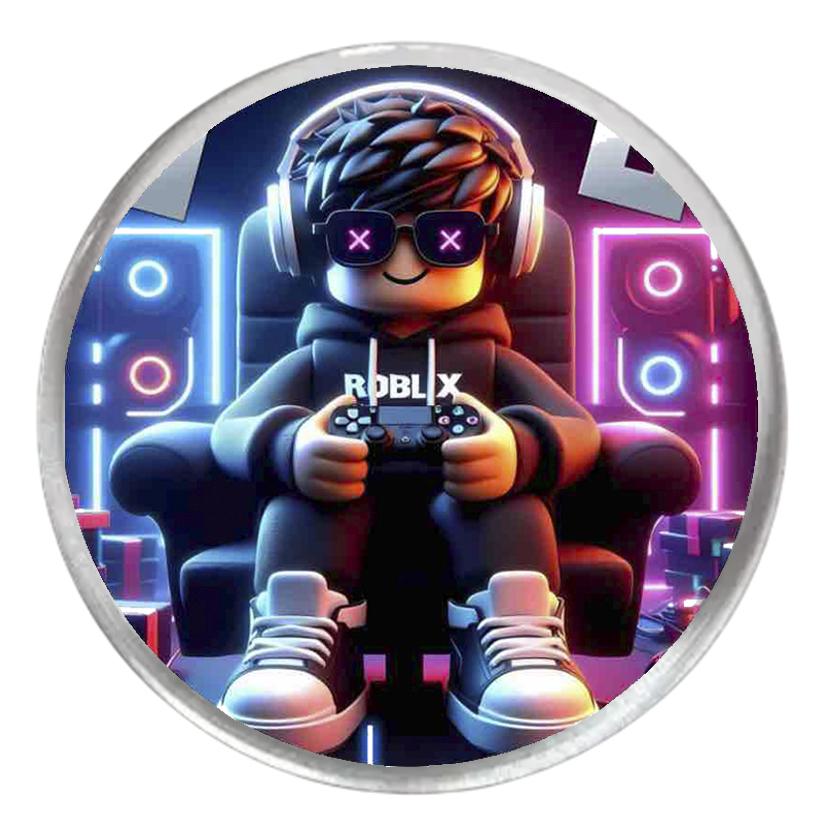 Значок с печатью акриловый ROBLOX №3 (30399)