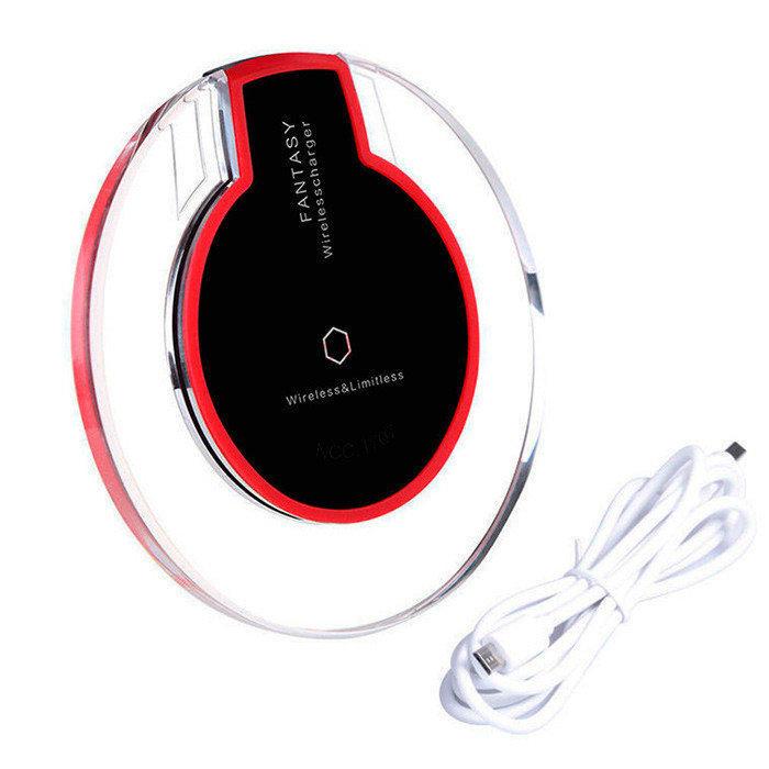 Бездротовий зарядний пристрій Qi Wireless Charger Fantasy Optima Чорний