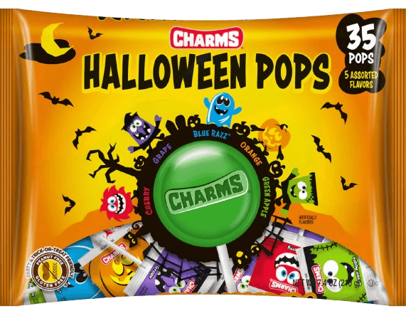 Льодяники на паличці Charms Halloween Pops 35 шт. 210 г (2793966577)