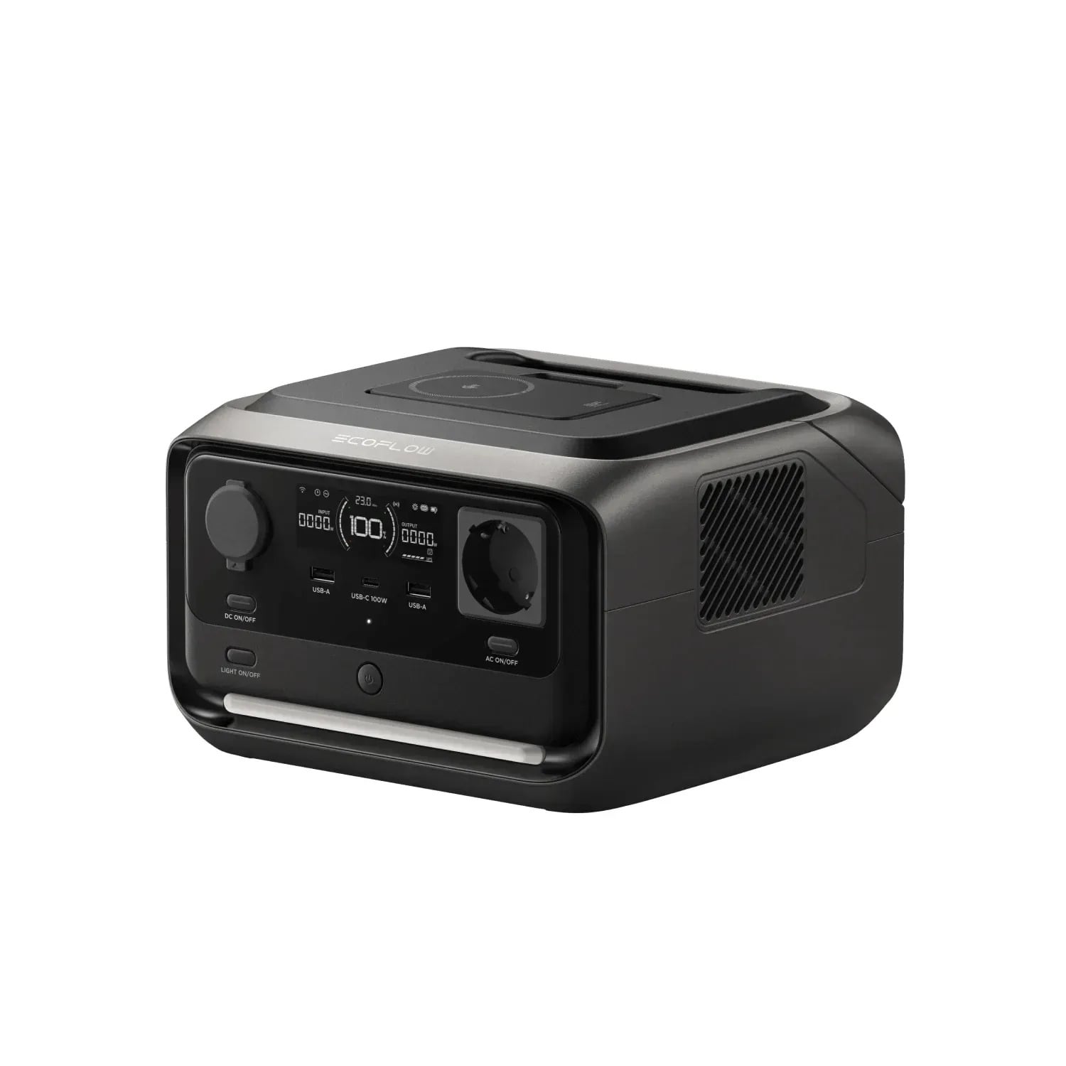 Зарядная станция EcoFlow RIVER 3 Plus Wireless 286 Вт·ч 600 Вт X-Boost с пауэрбанком (EFRIVER3PLUS-W-EU-CBOX)