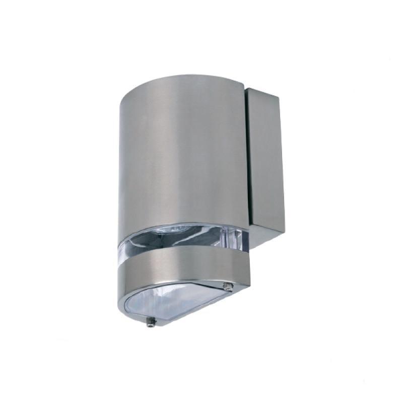 Светильник садово-парковый настенный HOROZ ELECTRIC GARDENYA-3 GU10 35W 220-240V IP44 160 мм Матовый хром (00000042383)