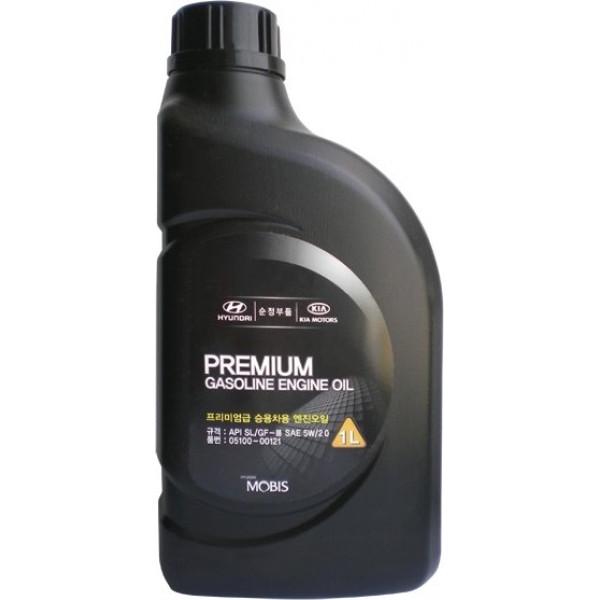 Моторное масло Mobis Premium Gasoline 5W-20 1л (05100-00121)