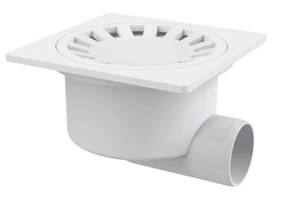 Трап душевой Waterstal боковой отвод пластиковый 100x100 мм (YS 410)