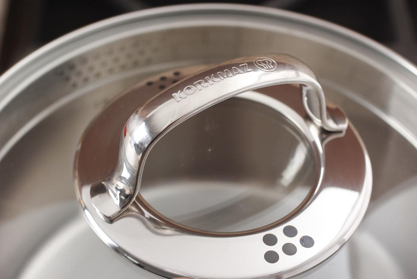 Кастрюля с крышкой Korkmaz steama 16 см 1,6 л (a1990) - фото 2 Кастрюля с крышкой Korkmaz steama 16 см 1,6 л (a1990) - фото 2