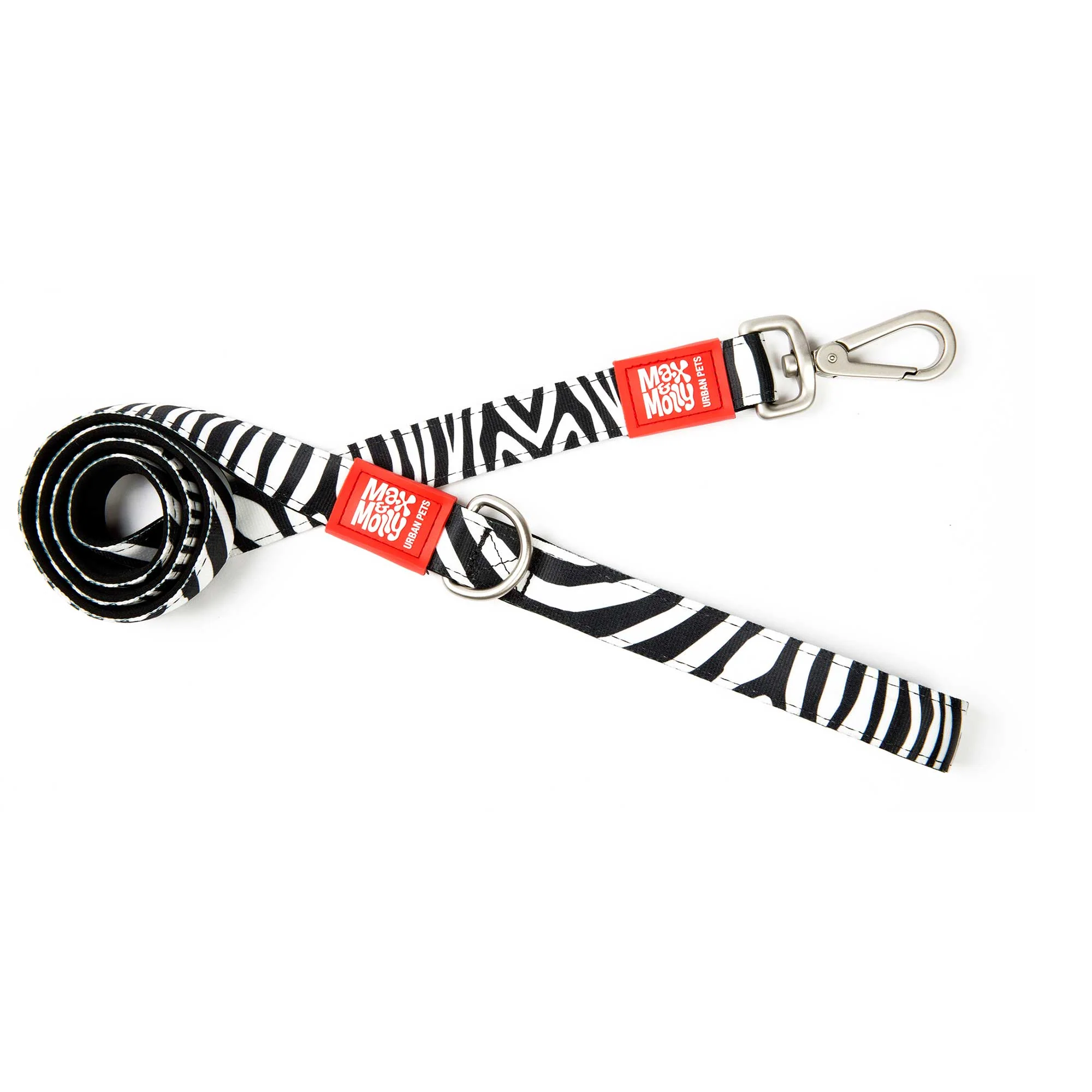 Поводок короткий для собак Max & Molly Short Leash Zebra M (117007)