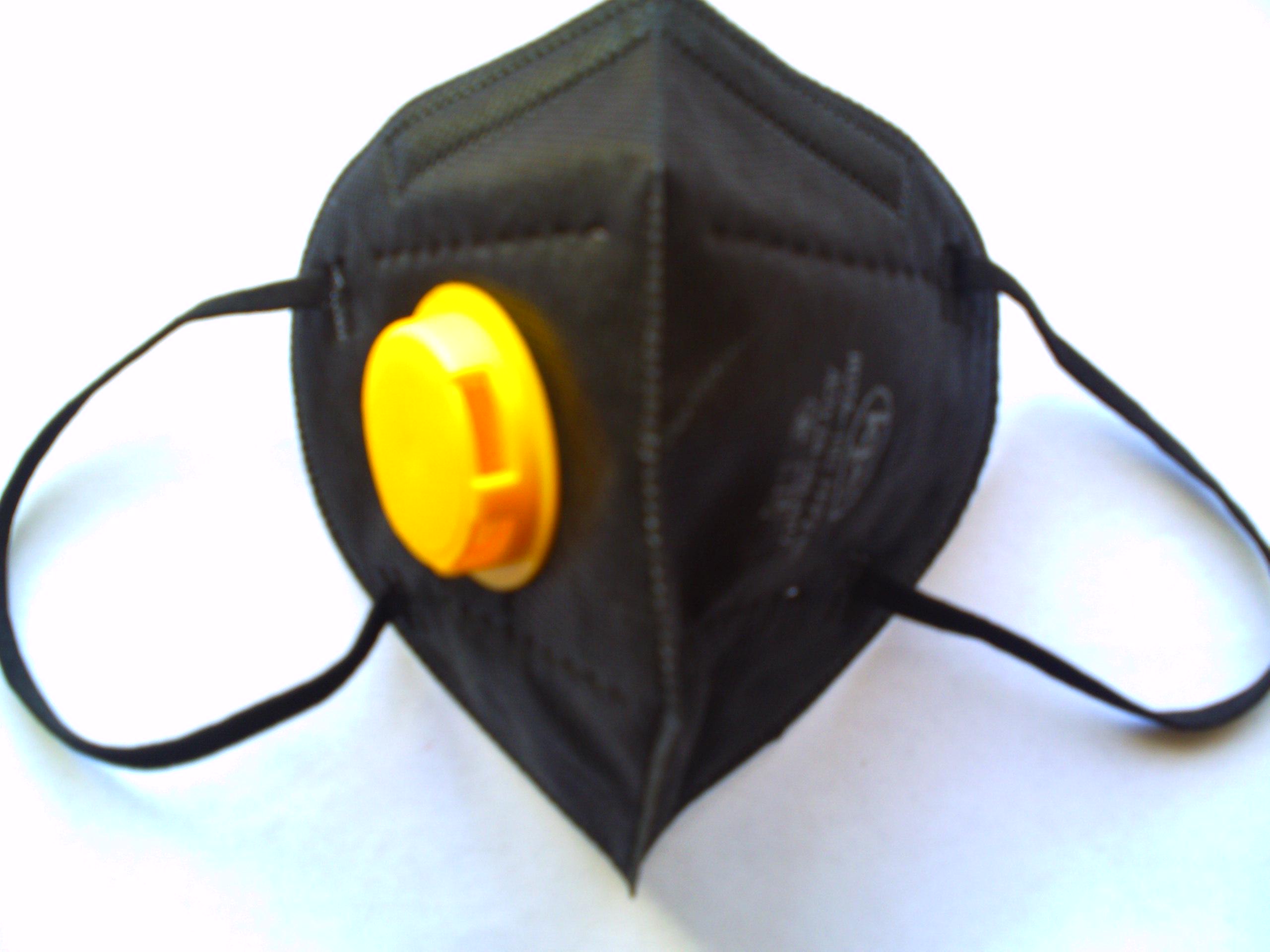 Респіратор Ruta 2 КN95 FFP 2 с клапаном Чорни (2601398) - фото 5