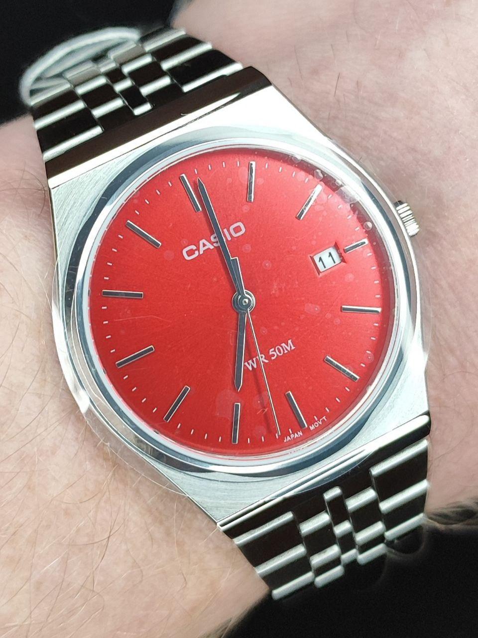 Наручные часы мужские Casio MTP-B145D-4A2 Timeless Collection со стальным корпусом Розовый (2673021654)