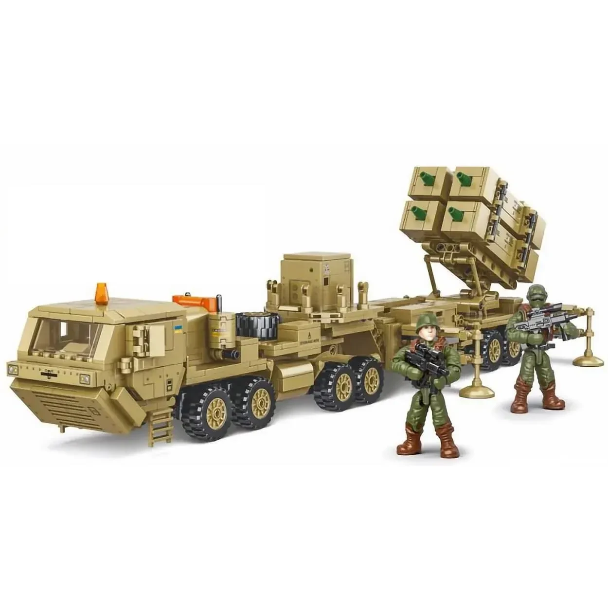 Конструктор KB 1155 ВСУ ракетный комплекс с тягачом военная машина 1089 дет. (2847727416)