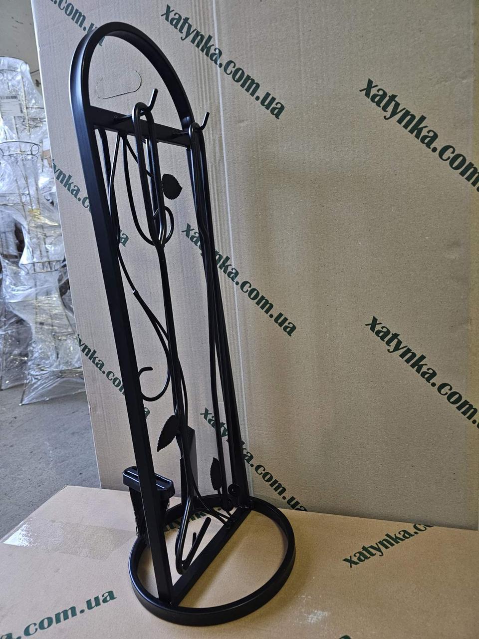 Набор для камина Loft кованый №4 Черный (Набір №4 К-004 ЛОФТ) - фото 3 Набор для камина Loft кованый №4 Черный (Набір №4 К-004 ЛОФТ) - фото 3