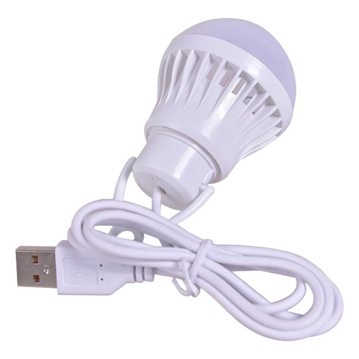 Лампочка светодиодна USB 5 Вт IP20 450Lm Холодний белый (ULT-5864172)