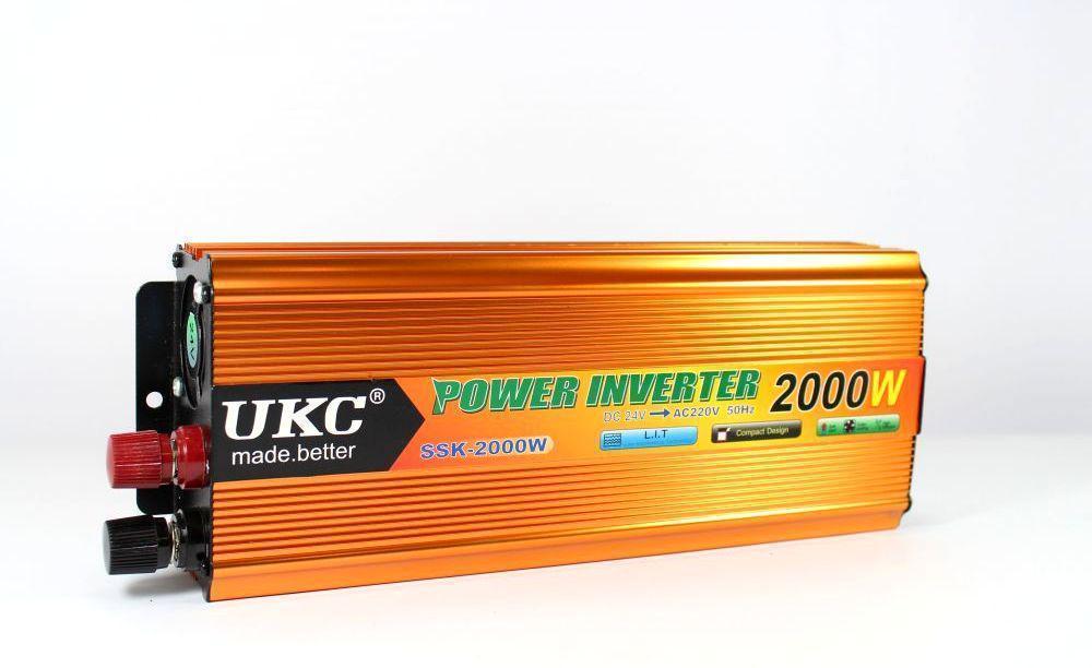 Преобразователь тока автомобильный UKC SSK2000W 24 В-220 В (3aef9307)