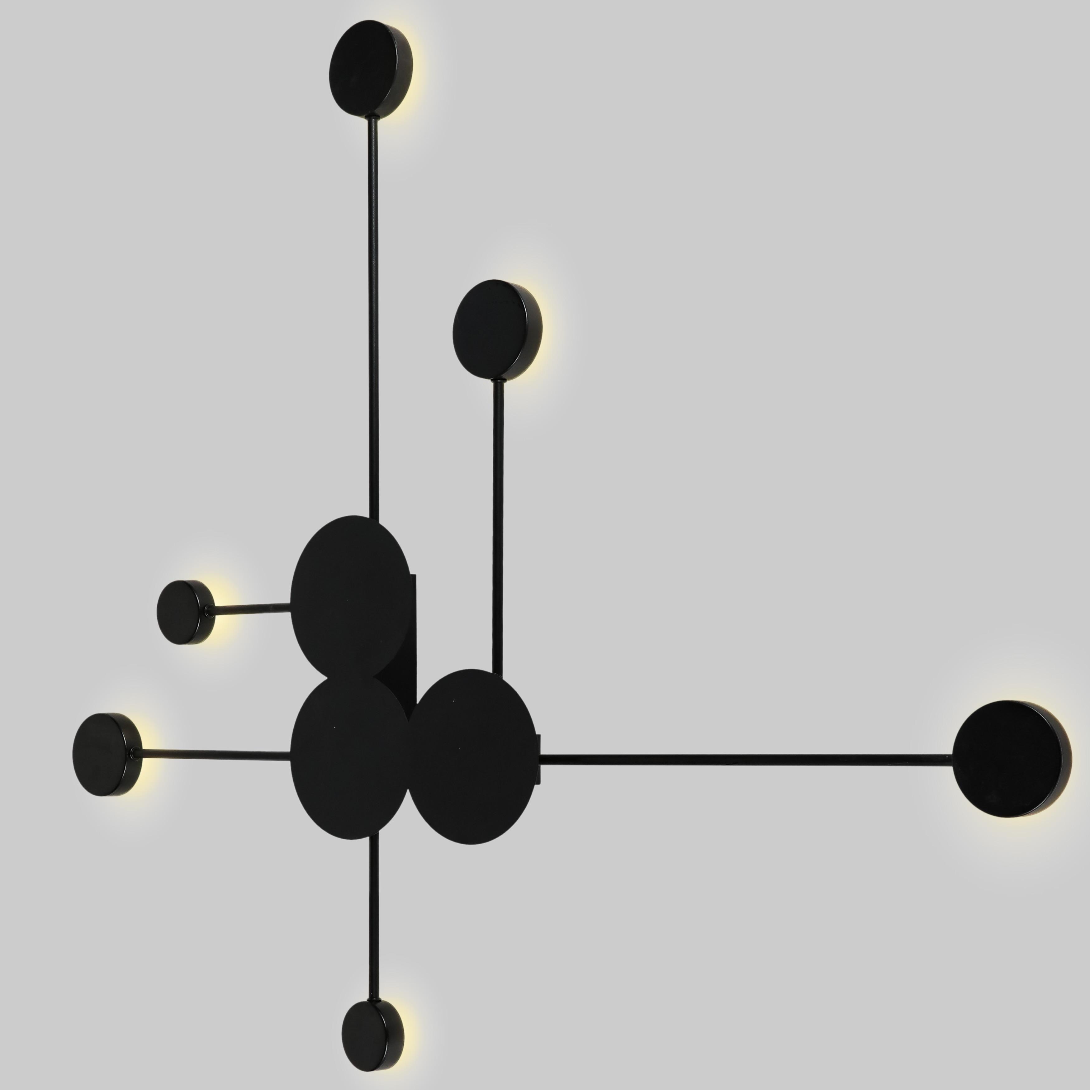 Светильник/бра настенный 24W линейный 80 см Черный (84-L1008-6 BK)