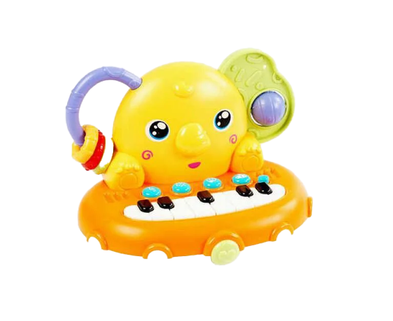 Піаніно інтерактивне розвивальне WToys 78435 Слоник озвучене українською мовою (MTT-189423)